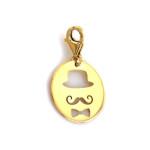 klasyczny złoty wisiorek