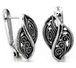 kolczyki srebro angielskie bez cyrkonii