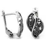 srebrne kolczyki angielskie