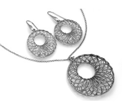 komplet biżuterii srebro 925 bez kamieni