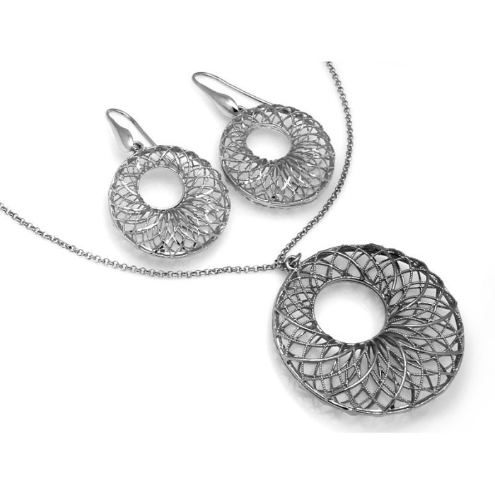 komplet biżuterii srebro 925 bez kamieni