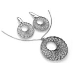 komplet biżuterii srebro 925 bez kamieni