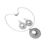 komplet srebro bez kamieni 925