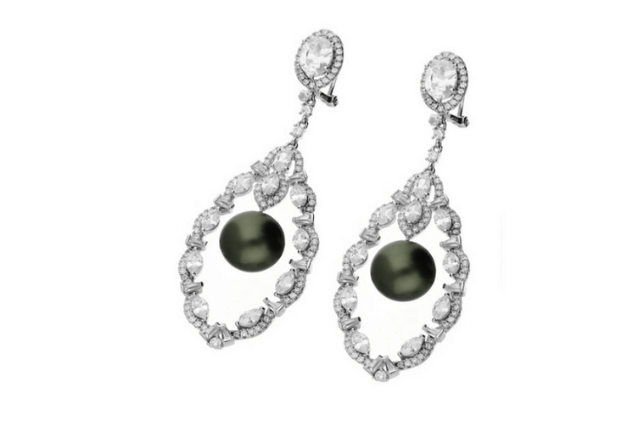 srebrne wiszące kolczyki