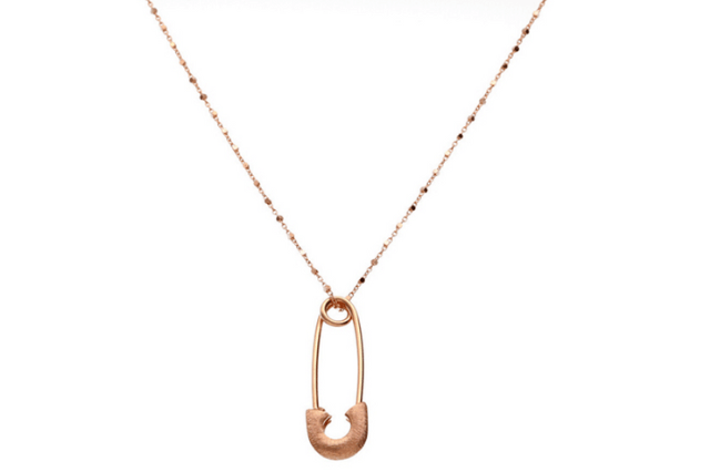 naszyjnik różowe złoto z zawieszką